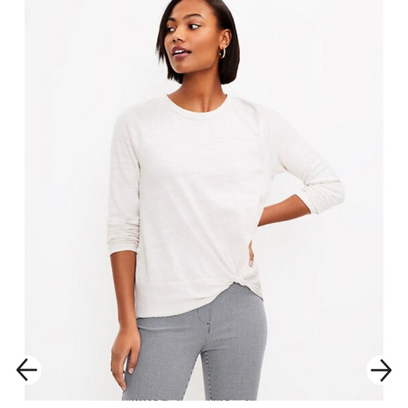 Loft NWT twist hem tunic top - Picture 4 of 5